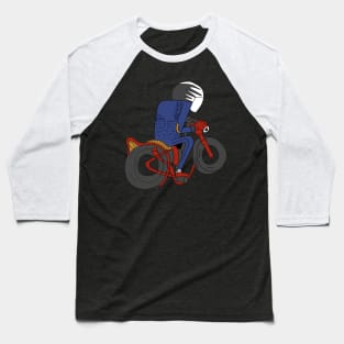 Motorcyclist Adventurous Ride On His Motor Baseball T-Shirt